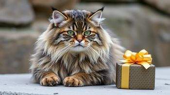 Тимофей-манул отметил 162-летие Московского зоопарка с подарком